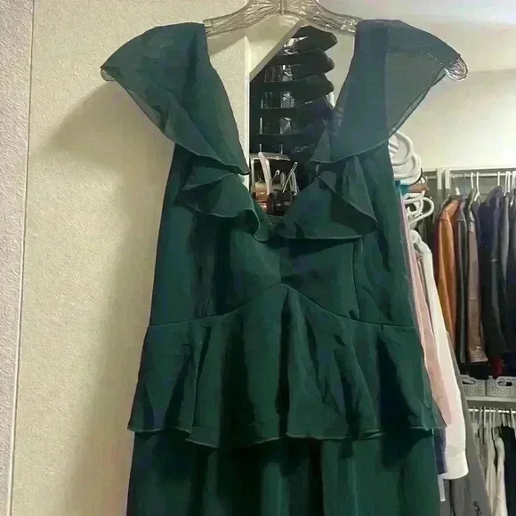 Show me your mumu- NWT Reese Ruffle Midi Dress Sz XS - Picture 4 of 12